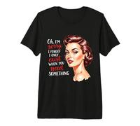 Solo Existo Cuando Necesitas Algo Retro amas de casa Camiseta Premium