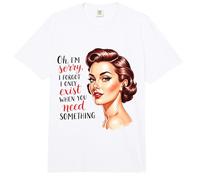 Solo Existo Cuando Necesitas Algo Retro amas de casa Comfort Colors Adult Heavyweight T-Shirt