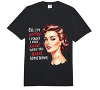 Solo Existo Cuando Necesitas Algo Retro amas de casa Comfort Colors Adult Heavyweight T-Shirt