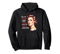 Solo Existo Cuando Necesitas Algo Retro amas de casa Sudadera con Capucha