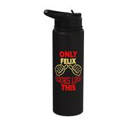 Solo Félix se parece a este divertido nombre de Felix Stainless Steel Insulated Water Bottle