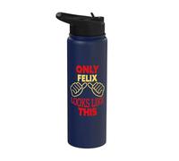 Solo Félix se parece a este divertido nombre de Felix Stainless Steel Insulated Water Bottle
