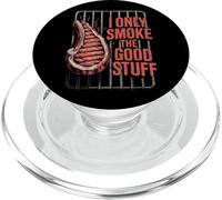 Solo fumo lo bueno, divertido amante del bistec a la parrilla PopSockets PopGrip para MagSafe