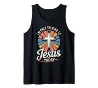Solo hablar con Jesús hoy cristiano Camiseta sin Mangas