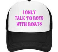 Solo Hablo con Barcos Gorra Verano Malla Lavable Gorras De Béisbol Casuales Gorra Dad para Uso Diario Golf Aire Libre