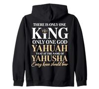 Solo Hay un Rey Yahuah Yahusha León de Judá Sudadera con Capucha