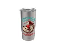 Solo horas de zarigüeya, sin pensamientos, cabeza vacía Vaso térmico de acero inoxidable de doble pared