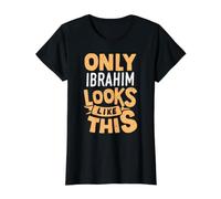 Solo Ibrahim se Parece a Este Gracioso Nombre de Ibrahim Camiseta gráfica económica, Mujer, Negro, M