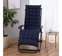 (Solo incluye el cojín del asiento, no hay otros artículos) Cojín de repuesto para silla de estar al aire libre, cojín suave y grueso antideslizante con lazos, respaldo de 48 x 120 cm de alto, para