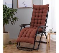 (Solo incluye el cojín del asiento, no hay otros artículos) Cojín de repuesto para silla de salón al aire libre de 53 x 170 cm de grosor, antideslizante, almohada de patio con respaldo alto