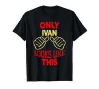 Solo Iván se ve como Este Divertido Nombre de Ivan Camiseta gráfica económica