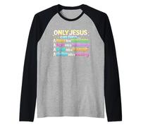 Solo Jesús Puede Convertir Un Desastre En Un Mensaje Dios Biblia Cristiana Camiseta Manga Raglan