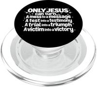 Solo Jesús Puede Convertir Un Desastre En Un Mensaje Dios Biblia Cristiana PopSockets PopGrip para MagSafe