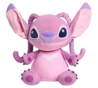 Solo juega a Disney Stitch Confort Weavesped Plush Angel de 14 pulgadas Animales de peluche Alien Pink Kids Toys para edades de 3 aos UP