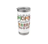 Solo las mejores mamás ascienden a Nonna Leopard Printed Vaso térmico de acero inoxidable de doble pared