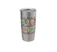 Solo las mejores mamás son promovidas a Grandma Leopard Printed Vaso térmico de acero inoxidable de doble pared