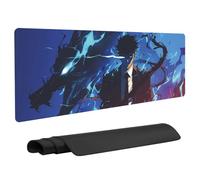 Solo Leveling Alfombrilla de Ratón Speed Gaming Mouse Pad Gaming Base de Mesa Grande Alfombrilla de Ratón Anime Gaming Diseño Novedoso Teclado Antideslizante 80 x 30 x 0,3 cm(C)