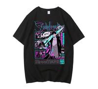 Solo Leveling - Camiseta de anime para adolescentes y niños, camiseta gráfica de manga corta, diseño de impresión 3D, cómoda ropa casual de algodón, para fanáticos, Negro, 6, XX-Large