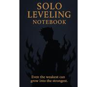 Solo Leveling Inspired Journal: Shadow Hunter Notebook with Quotes: 120 Lined Pages | 6x9 Size | Date & Level Sections | Anime Gift for Fans