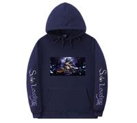 Solo Leveling Sudadera con capucha unisex - Sudadera con capucha para jóvenes fans del anime, azul marino 2, 3XL