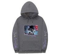 Solo Leveling Sudadera con capucha unisex - Sudadera con capucha para jóvenes fans del anime, Gris oscuro 3, XL