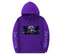 Solo Leveling Sudadera con capucha unisex - Sudadera con capucha para jóvenes fans del anime, Lila 2, XXS