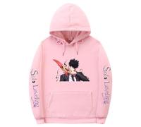 Solo Leveling Sudadera con capucha unisex - Sudadera con capucha para jóvenes fans del anime, Rosa 4., XXL