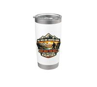 Solo los mejores hombres caminan en sus ochenta Old Man Hiker 80 Vaso térmico de acero inoxidable de doble pared