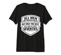 Solo los Mejores Hombres viajan en Sus Setenta Bike Motorbike 70 Camiseta Premium
