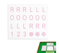 Solo Mahjong Board Practice, Compact Tiles Table Travel Set, Single Mahjong Practice Board For Travel Pool Party Family Beginners Birthday Home Entertainment Outdoor Portable Game Learning Set