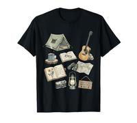 Solo Nature Camping Diario Vintage Bosque Iconos Kit Camiseta