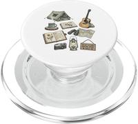Solo Nature Camping Diario Vintage Bosque Iconos Kit PopSockets PopGrip para MagSafe