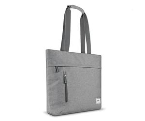 Solo New York Tote Bag for Women - Professional Handbag for Work & Travel, Laptop Purse with Padded Compartment, Front Zippered Pocket, Fits 11"-15.6" Computer - Re:Store, Gray