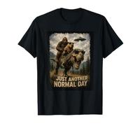 Solo Otro día Normal | Retro Bigfoot Capibara T-Rex Camiseta