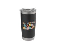 Solo otro lunes maníaco Meme Broma Amor Divertido amante del fin de semana Vaso térmico de acero inoxidable de doble pared