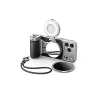 【Solo para iPhone 17 Pro MAX】 TELESIN Master Grip Kit, Empuñadura Magnética para iPhone 17 Pro MAX con C03 Selfie Luz+UV Filtro+CPL Filtro, Creator Kit Integrada de 3200mAh Batería, Carga Inalámbrica