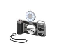 【Solo para iPhone 17 Pro MAX】 TELESIN Master Grip Kit, Magnética Agarre con C03 Selfie Luz+UV Filtro, Creator Kit integrada de 3200mAh batería y Carga inalámbrica, Funda de Grafeno Refrigerante