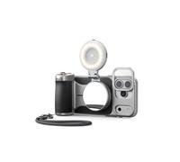 【Solo para iPhone 17 Pro】 TELESIN Master Grip Kit, Empuñadura Magnética para iPhone 17 Pro con C03 Selfie Luz+UV Filtro+Black Mist 1/4 Filtro, Integrada de 3200mAh Batería, Carga Inalámbrica
