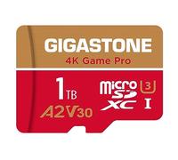 【Solo para Switch 1】 GIGASTONE 1TB Tarjeta Micro SD, Game Pro MAX, hasta 100/90 MB/s, MicroSDXC para Nintendo-Switch 1, 4K Video A2 V30 U3 C10 con Adaptador【5 Años de Recuperación de Datos Gratis】