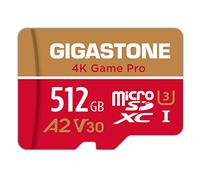 【Solo para Switch 1】 GIGASTONE Tarjeta de Memoria 512 GB, 4K Game Pro, para GoPro Drone Switch 1, Velocidad 150/120 MB/s. Video 4K, A2 U3 V30 con Adaptador SD【5 Años de Recuperación de Datos Gratis】