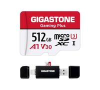 【Solo para Switch 1】 GIGASTONE Tarjeta Micro SDXC de 512GB con Lector de Tarjetas USB Tipo C, Gaming Plus, para Nintendo Switch 1, Video 4K, UHS-I A1 U3 V30 C10, hasta 100 MB/s, con Adaptador