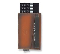 Solo Pelle Tarjetero | Tarjetero | Cartera de piel Slim Wallet Monedero | Monedero con protección RFID para hasta 11 tarjetas Modelo: Mech, Cognac Brown Burned, talla única, Minimalista
