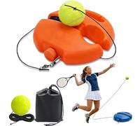 Solo - Pelota de entrenamiento de tenis, pelota de práctica de tenis con cuerda, dispositivo portátil de práctica de tenis con zócalo antideslizante y cuerda antienredos, para niños, principiantes