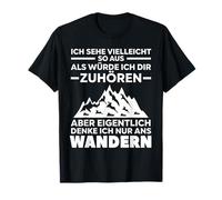 Solo pienso en senderismo senderismo montañas Camiseta