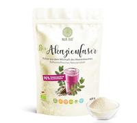 Solo polvo de fibra de acacia orgánica, 400 g, goma arábiga orgánica pura 90% fibra dietética insípida