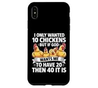 Solo quería 10 Pollos Pero si Dios Quiere Que Tenga 20 Carcasa para iPhone XS MAX