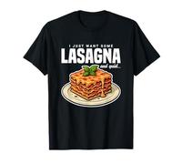 Solo quiero algo de lasaña y accesorios de cocina silenciosos divertidos Camiseta