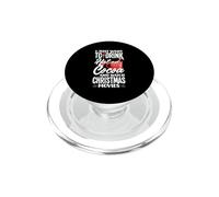 Solo Quiero Beber Cacao Caliente y Ver películas navideñas PopSockets PopGrip para MagSafe