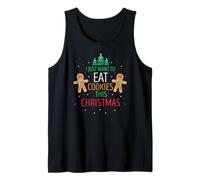 Solo Quiero Comer Galletas y Descansar en Navidad Camiseta sin Mangas