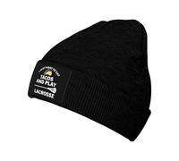 Solo Quiero Comer Tacos Y Jugar Lacrosse Unisex Gorros Beanie Moderno Gorra Holgado Elástico Gorro De Invierno para Esquí Deporte Ciclismo